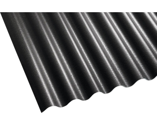 Plaque ondulée Gutta Shelltec Sinus 95/34 noir 2000 x 950 x 4 mm