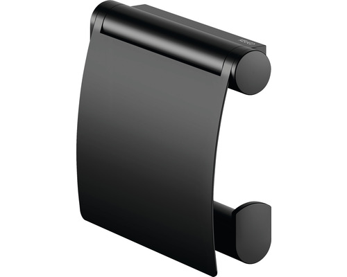 Dérouleur de papier toilette KEUCO Plan Black Selection avec couvercle noir mat 14960370000