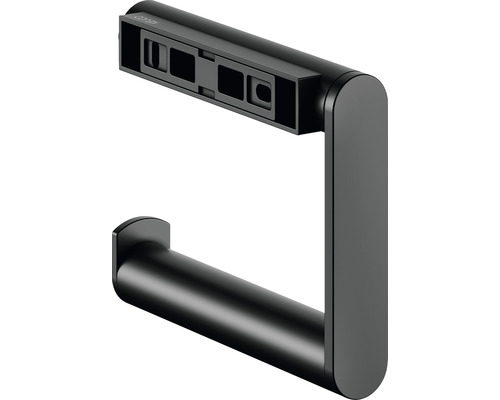 Schwarzer Toilettenpapierhalter zur Wandmontage