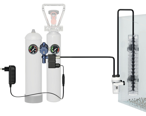 Système de fertilisation au CO2 pour aquarium avec détendeur, électrovanne et réacteur