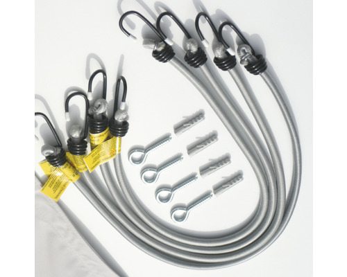 Planenspanner Set mit Haken, Schrauben und Dübeln