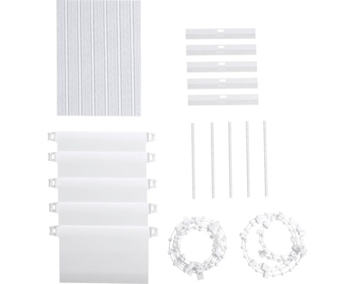 Pièces de rechange pour stores vénitiens, y compris lames, tiges d''orientation et cordons de tirage