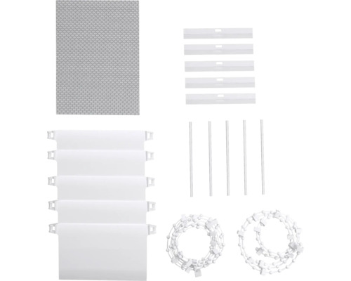 Kit d''accessoires pour stores à lamelles avec accessoires de montage