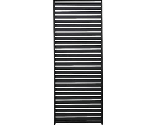 Brise-vue en aluminium avec lames horizontales