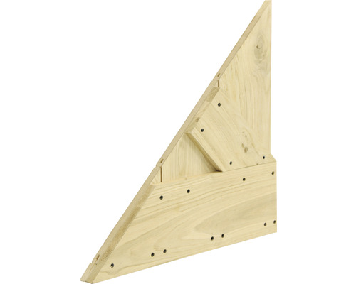 Connecteur triangulaire en bois avec vis pour projets de construction