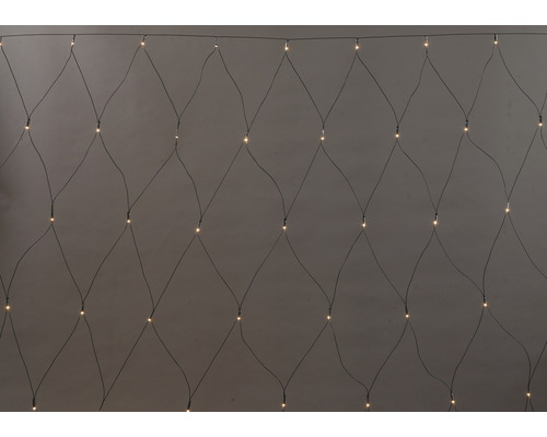 Filet lumineux rideau guirlande lumineuse Lafiora 3,2 x 1,5 m + câble 10 m couleur d'éclairage blanc chaud avec télécommande, minuterie, variateur et fonction mémoire