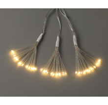 Feu d'artifice LED guirlande lumineuse Lafiora 500 LED 9,5 m + alimentation 5 m couleur d'éclairage blanc chaud avec minuterie et variateur