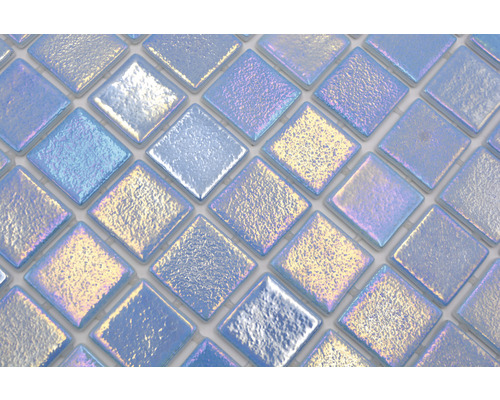 Quadratisches Glasmosaik für Wand und Boden