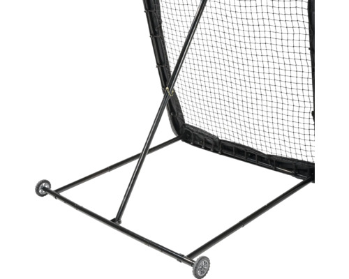Schwarzes Baseball Trainingsnetz mit Rollen