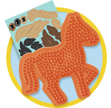 Brosse pour chevaux avec autocollants de chevaux