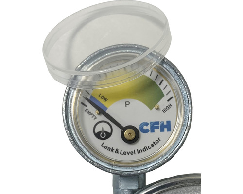 Füllstandsanzeige für Gasflaschen mit Leckanzeige