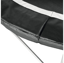 Trampoline EXIT Black Edition 256 x 305 cm noir avec filet de sécurité, échelle et kit d'ancrage-thumb-7