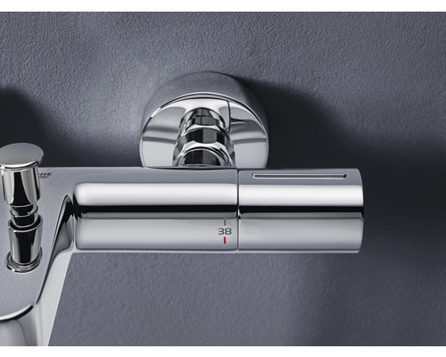 Thermostatarmatur zur Temperaturregelung im Badezimmer