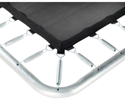 Detailansicht Trampolin mit Federn und Rahmen
