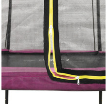 Vue détaillée d''un trampoline avec fermeture éclair