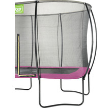 Trampolin EXIT Silhouette mit Sicherheitsnetz 244x366 cm rosa