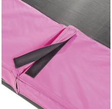 Trampolin EXIT Silhouette mit Sicherheitsnetz 244x366 cm rosa