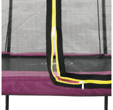 Trampolin EXIT Silhouette mit Sicherheitsnetz 244x366 cm rosa