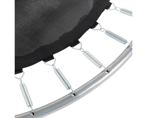 Vue détaillée d''un trampoline avec ressorts et cadre