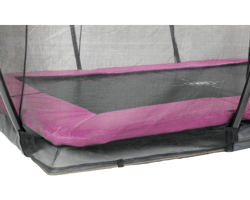 Trampoline avec filet de sécurité et protection de bord