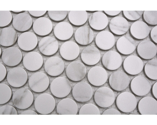 Runde Mosaikfliesen aus Marmor