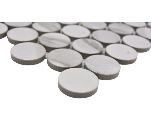 Mosaikfliesen aus Marmor, runde Form