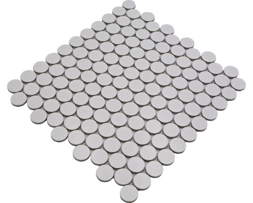 Mosaïque avec des pierres rondes