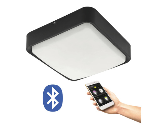 Plafonnier carré avec connexion Bluetooth et commande par smartphone
