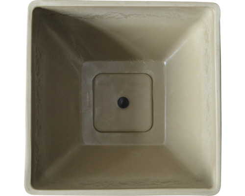Quadratischer Pflanztopf von oben