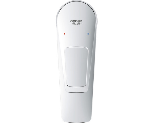 Logo Grohe sur un robinet de chasse d''eau sanitaire