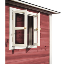 Cabane EXIT Loft 550 bois avec bac à sable, toboggan rouge-thumb-10