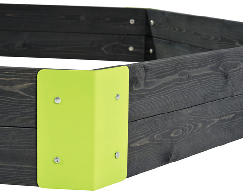 Jardinière surélevée en bois avec connecteur d''angle