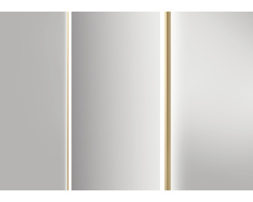 Miroir avec éclairage latéral