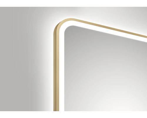 Gros plan d''un miroir avec éclairage