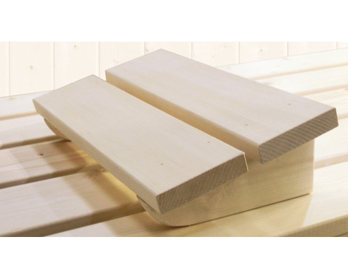 Repose-pieds en bois pour sauna