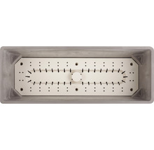 Jardinière avec insert d''irrigation vue de dessus