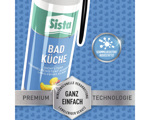 Sista Bad- und Küchendichtstoff mit Schimmelresistenz-Ausstattung