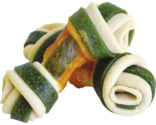 Kauknochen für Hunde, verdreht, aus Rohhaut