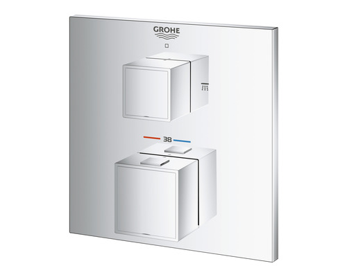 Robinet Grohe avec deux éléments de commande pour la douche