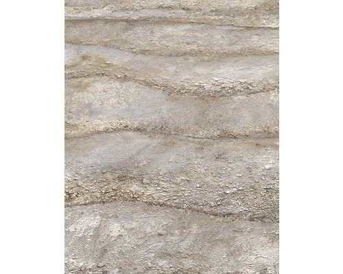 Nahaufnahme einer Putzfassade mit horizontaler Struktur