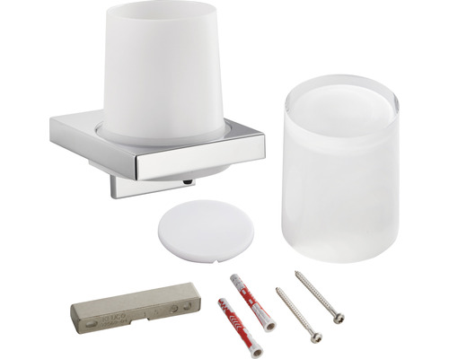 Porte-gobelet mural pour équipement de salle de bains avec accessoires de montage