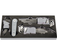 Jeu de clés Allen avec Torx dans une boîte de rangement