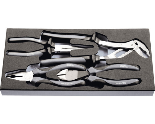 Jeu de pinces dans une boîte de rangement