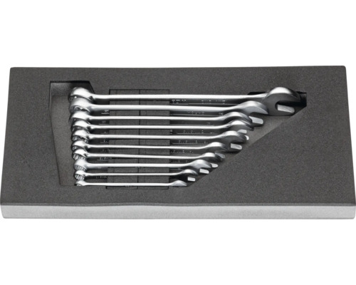 Jeu de clés mixtes dans une boîte à outils