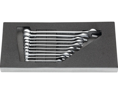 Jeu de clés mixtes dans une boîte à outils