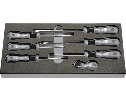 Jeu de tournevis dans une boîte de rangement