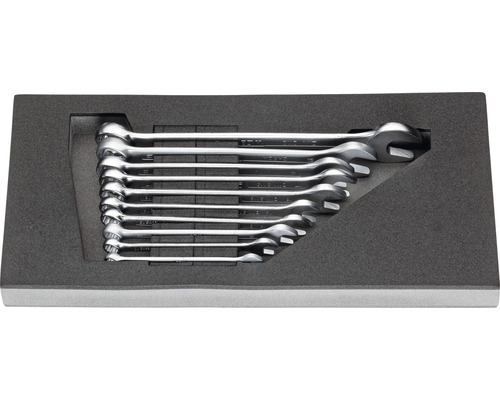 Jeu de clés mixtes dans une boîte à outils