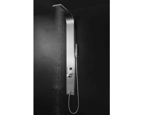 Panneau de douche avec douche de tête et douchette à main