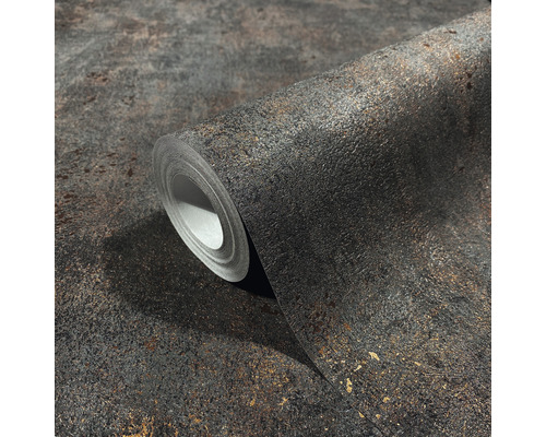 Eine Rolle Tapete mit metallischer Textur.
