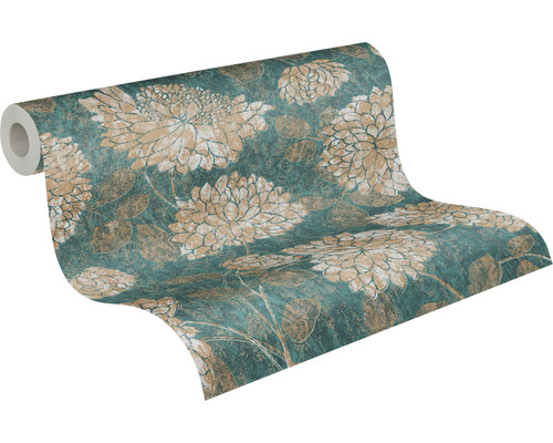 Tapetenrolle mit Blumenmuster für die Wandgestaltung